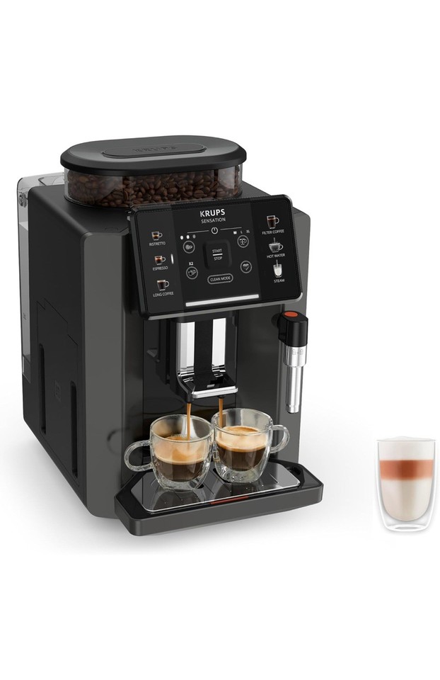Krups Sensation C50 Fully Automatic Coffee Machine, Bean to Cup black