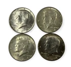 1964 D Kennedy Half Dollar Lot 4 Coins 90 Silver JFK Collector Bullion 50C