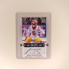 Leaf 2022 Draft Autographs Isaac Taylor-Stuart Football NCAA Rookie Card #BA-ITS. rookie card picture
