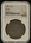 1891 O Morgan Silver Dollar NGC VF 35 Very Fine