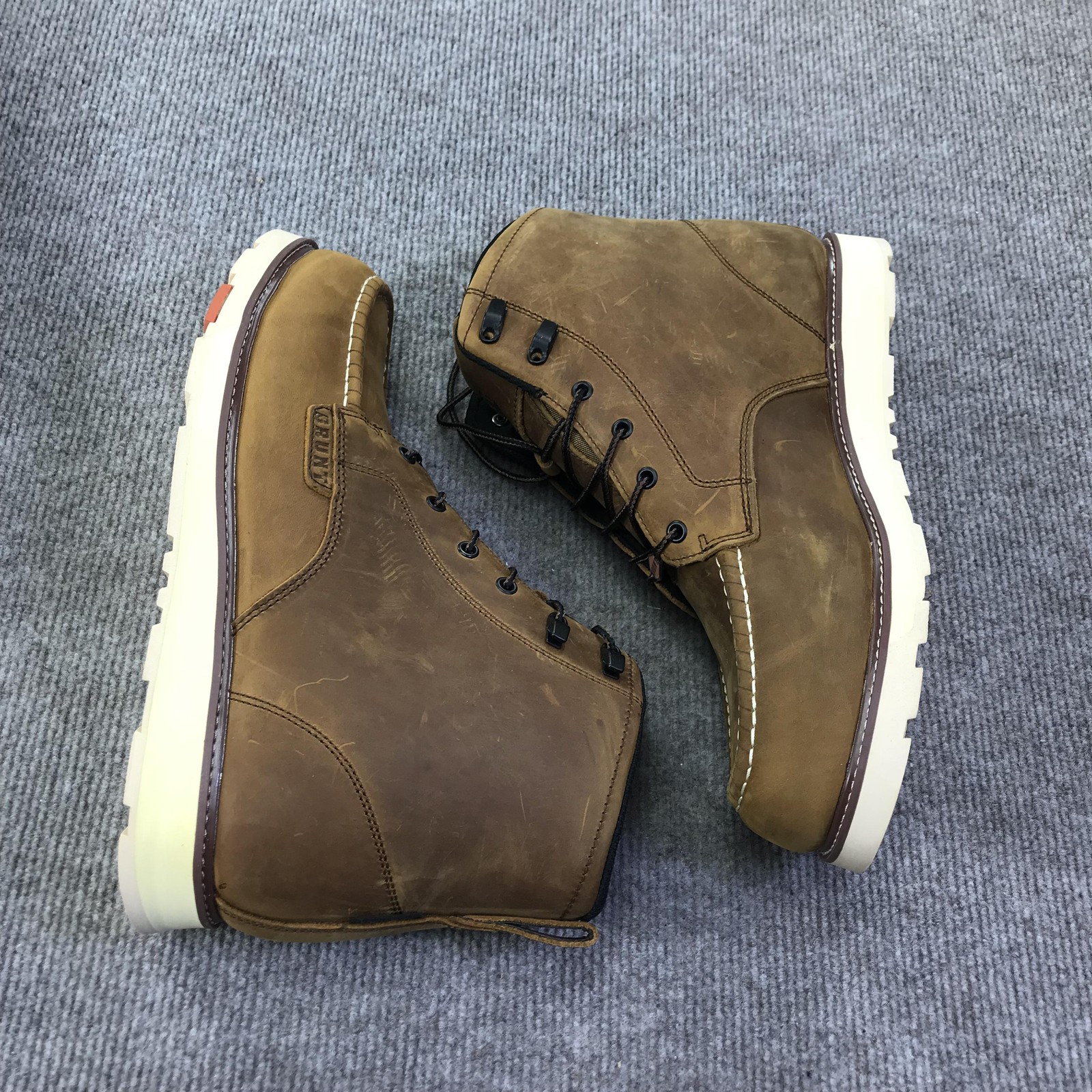 Brunt Marin Boots Mens Size 13 Brown Leather Moc Toe Work EH ASTM F2892-18