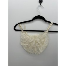Vintage Victoria Secret Ivory Lace Bralette Sz S Dainty Wedding Feminine