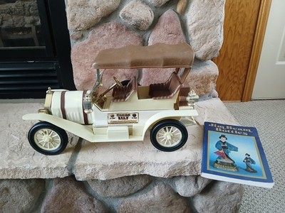 1973 Jim Beam Whiskey Bottle Car 1907 Thomas Flyer,Regal China, Plus Book 16'' 