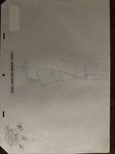 Warner Bros Quest for Camelot hand drawn production cel hatchet bird