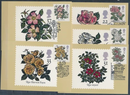 XE59683 Great Britain 1991 flowers nature maxicards used