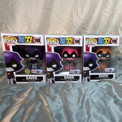 Funko Pop! Vinyl Teen Titans Go! Raven #108 Toys R Us Exclusive Glow Set