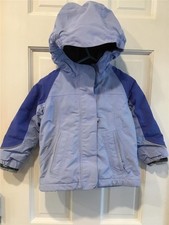 Winter Squall Jacket COAT 2T Toddler GIRLS Blue Snow Jacket w/ Hood Lands End