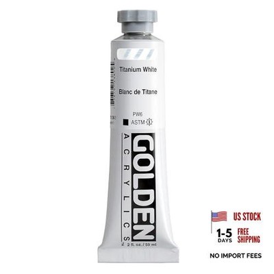 Heavy Body Acrylics, Titanium White, 2 fl. oz. Tube, Professional Acrylic