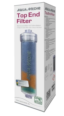 Aqua Medic Top End Filter, Reinstwasserfilter mit Farbindikator für Umkehrosmose