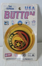 Tag Express Texas Rangers Button made in USA Vintage 80's