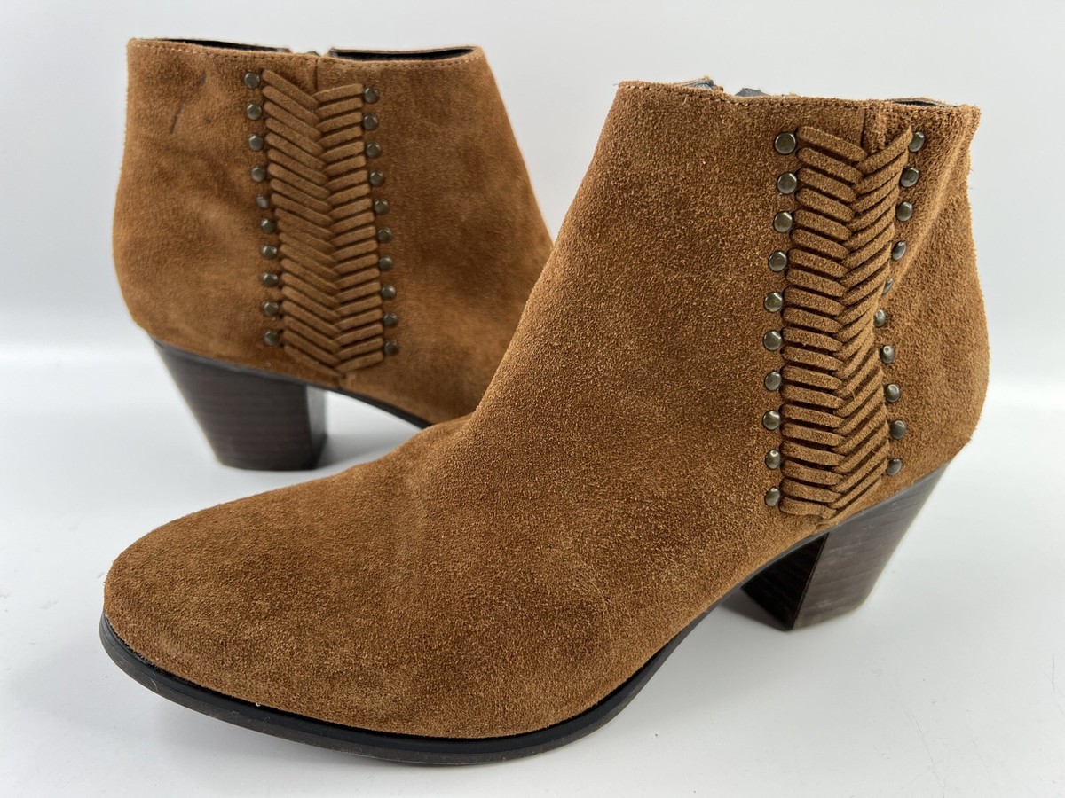 Franco Fortini Ankle Boots Womens Nicolette Brown Suede Size