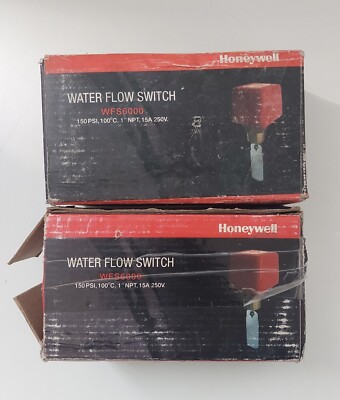 NEW HONEYWELL WFS6000 WATER FLOW SWITCH 150 PSI 100°C 1'' NPT 15A 250V