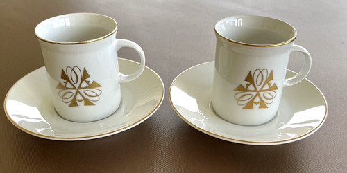 TWA Trans World Airlines Vintage Ambassador Club Cup and Saucer by Rego Set of 2