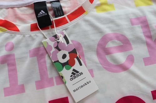 ADIDAS X MARIMEKKO LOGO LOOSE FIT CROPPED TEE TOP HC2937 - WOMEN PLUS SIZE 2X - Picture 8 of 13