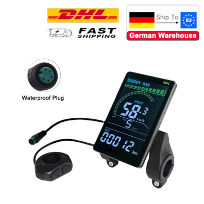 M6C Electric Bike LCD Display Meter Color Screen SM/WP Plug E Scooter LCD Panel