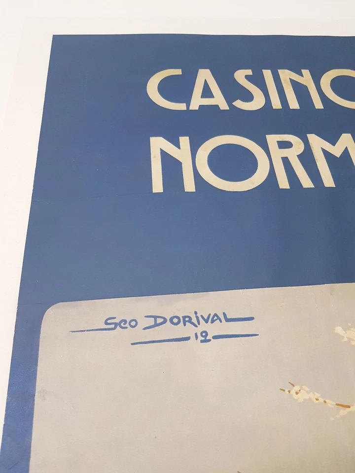 Rare affiche Casino de Granville Géo Dorival 1912 - Photo 3/4