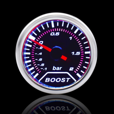 52 mm Ladedruck Anzeige Zusatz Instrumente Turbo Boost Gauge White Digital LED