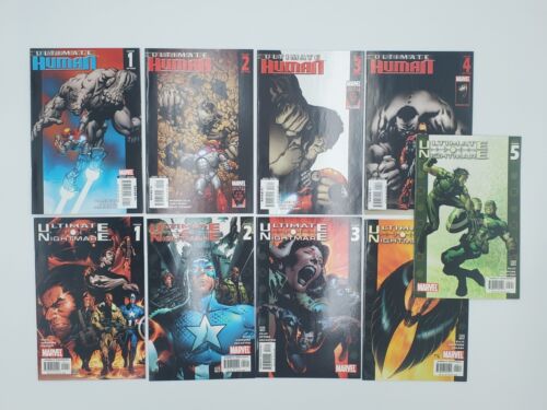 Ultimate Human #1-4 Nightmare 1-5 Full Sets Complete Series Marvel Comics 2008  - Picture 1 of 24