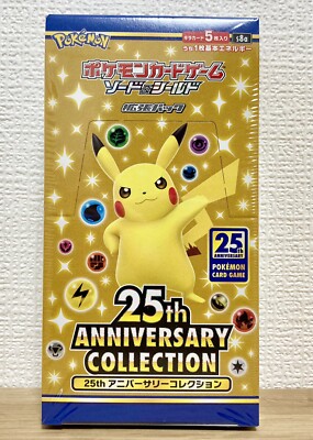 Pokemon Card Game 25th Anniversary Collection Booster Box New Sealed Ebay