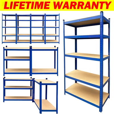 DAYPLUS Garage 5 Tier Boltless Shelving Metal Shelf Shed Storage Unit Heavy Duty Racking