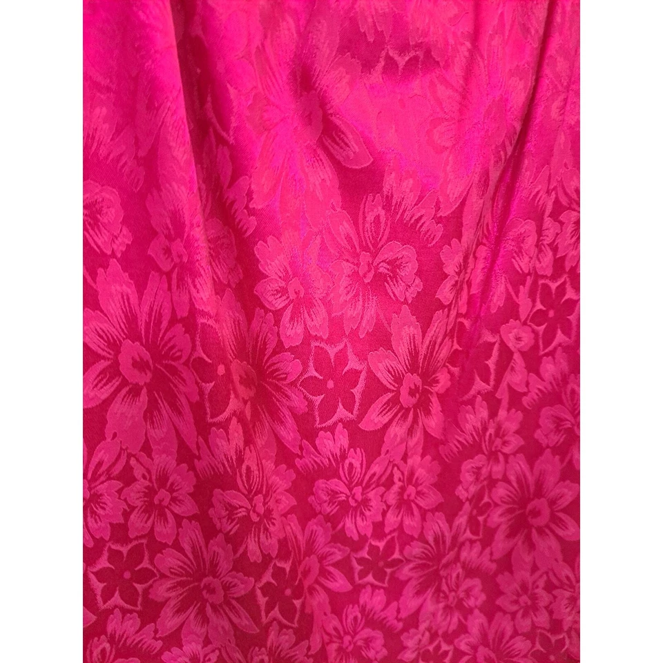 Traje Falda Floral Rosa Melissa Vintage Hecho en EE. UU. Talla 16 Foto 3 de 4