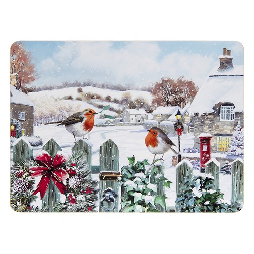 Wrendale Designs Set Of 4 Winter Woodland Christmas Napkins - View #7