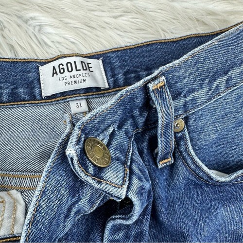 Agolde Damen Blue Sphere Pinch Waist Kick Flare Designer Jeans W31/L28 - Bild 6 von 12