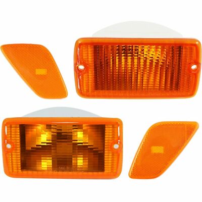 New Set of 4 LH and RH Side Signal Light + Side Marker Light Fits Jeep Wrangler