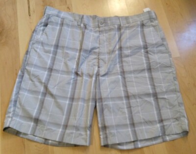 Ben Hogan Brown Plaid Mens Golf Shorts Size 40