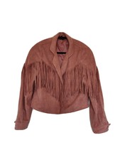 Sister Jane Fringed Pink Jacket M