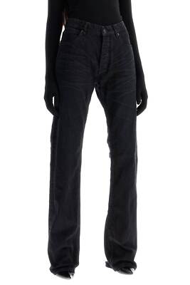デニム・ジーパン BALENCIAGA Woman Jeans Black 794047TQW54 1071 Straight low-waisted jeans BALENCIAGA Woman Tg. 26 JEANS
