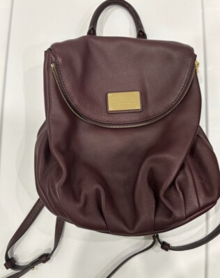 Marc Jacobs leather backpack in burgundy | eBay display picture 3