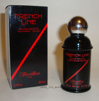 Revillon FRENCH LINE Men Eau de Toilette 25ml Edt Splash Cologne Vintage nib