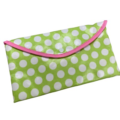 MSC Diaper Wipe Pouch Lime Dote Envelope Pouch