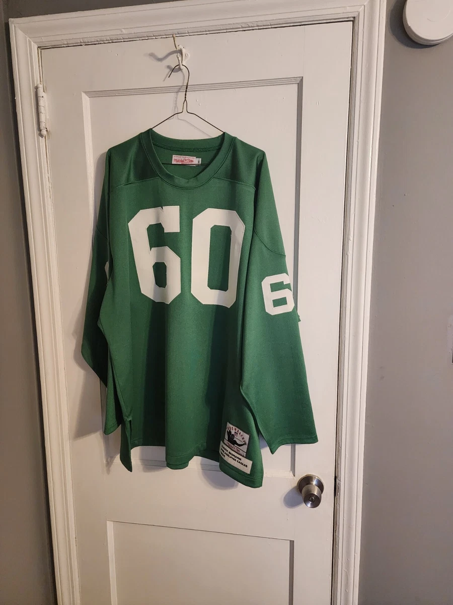 100 Authentic Mitchell Ness 1960 EAGLES CHUCK BEDNARIK JERSEY Sz 56 XXXL