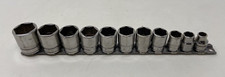 Snap On Fsmfs Shallow 6-point 11pc Socket Set 78 - 516 Fs281-fs101