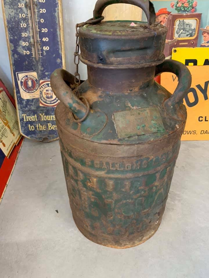 Vintage Sinclair 5 Gallon Gas Can 1920's Green GAS OIL | eBay