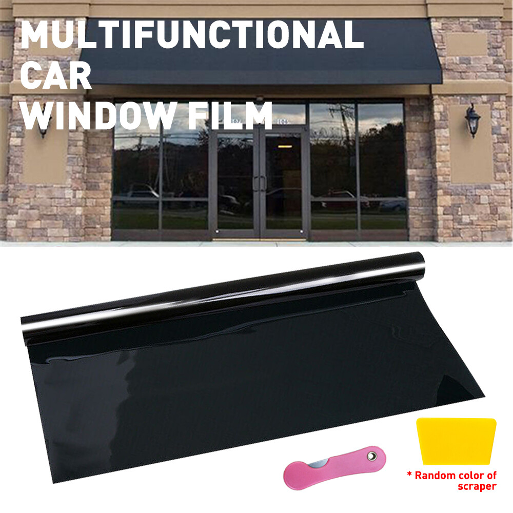Window Tint Film Roll - 50% VLT Charcoal Black, 20" X 10 FT, Scratch Resistant, Made In USA