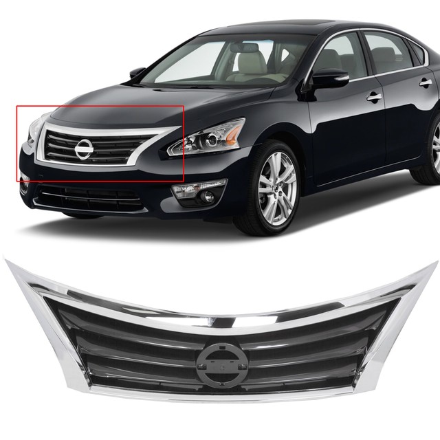 2013 2014 2015 Nissan Altima Front Upper Grille Chrome 623103TA0A