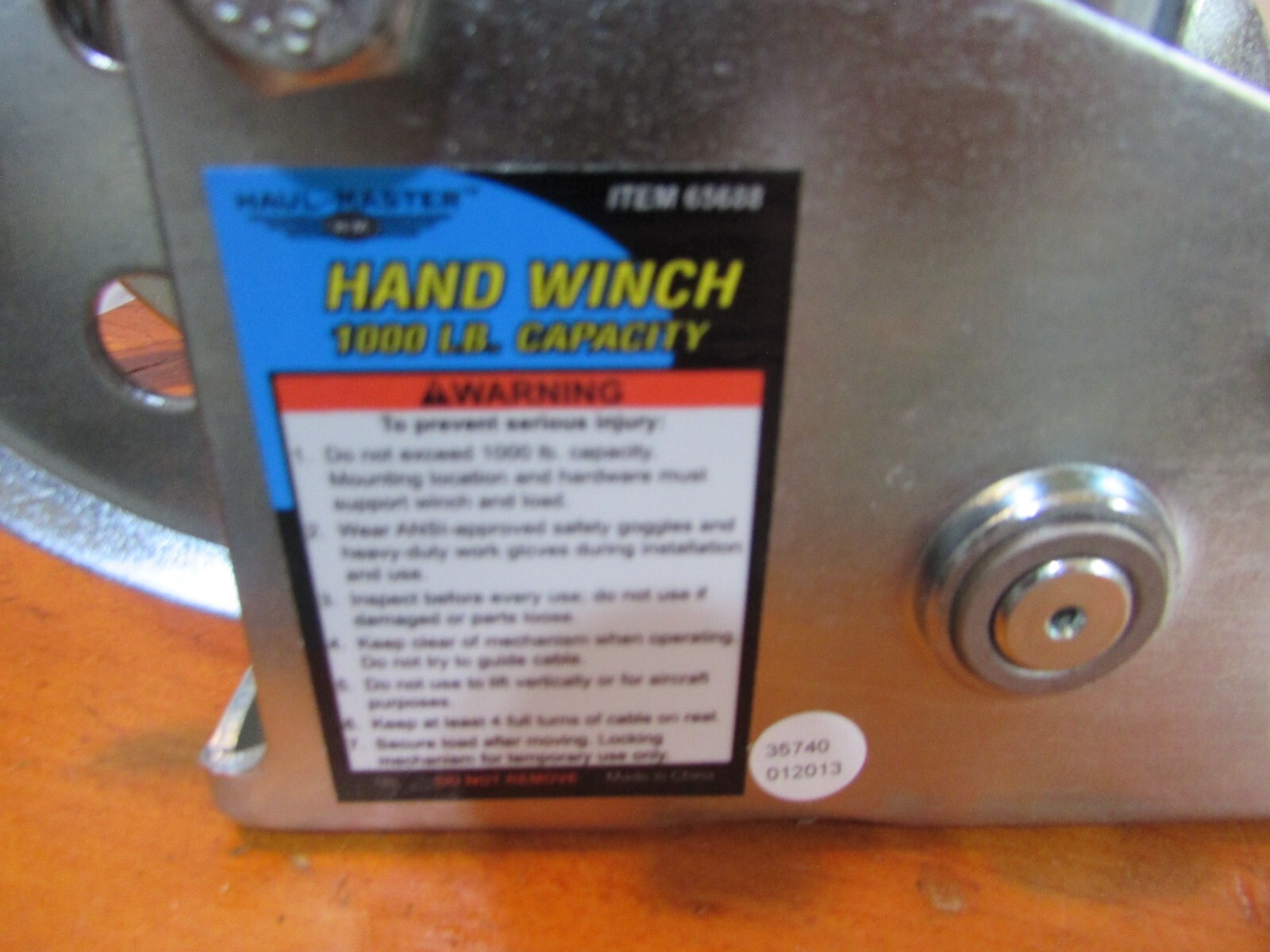 Haul Master Hand Trailer Winch 1000 LB Capacity NOS eBay