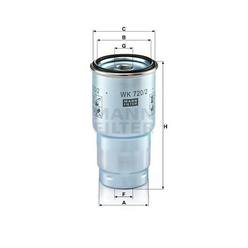 MANN-FILTER WK 720 Filtre à Carburant Premium Pour Véhicule Tourisme Et Utilitaire
