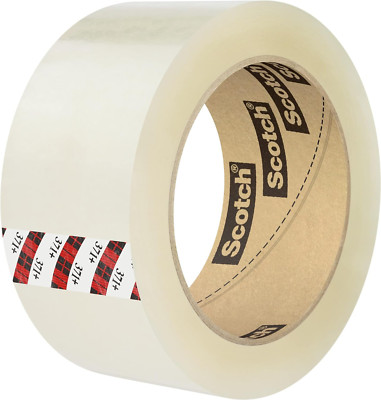 Scotch 371+ High Tack Box Sealing Tape: 2 in X 110 Yds. (Clear)