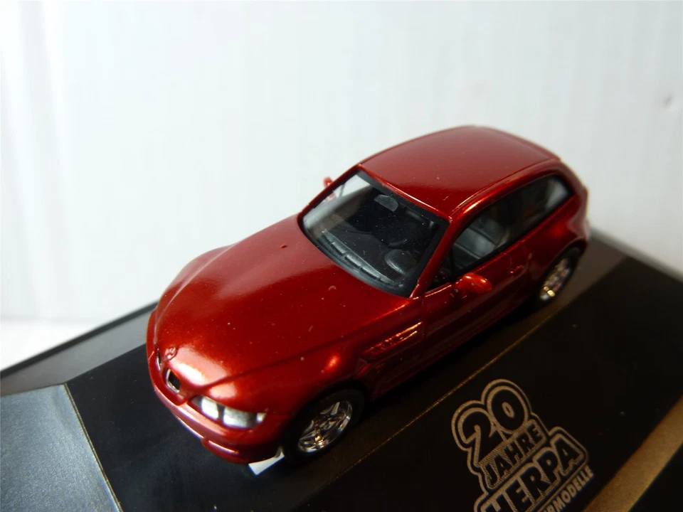 Herpa BMW Z 3 187336 M Coupé Rosso Serie Esclusiva PC Modello HO 1:87 NUOVO - Immagine 2 di 4