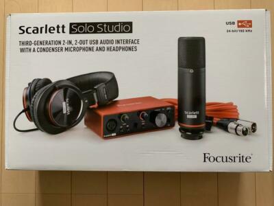 Focusrite Scarlett Solo Studio SP Pack 3rd Audio interface Microphone Headphone