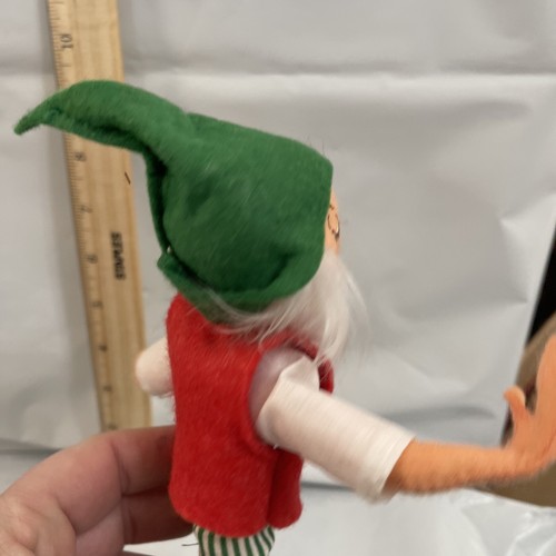 Annalee Christmas ~ 10" Tinsel the Elf with Closed Eyes ~ 1991 (B) Singing - Picture 6 of 9