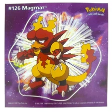 Pokemon Collect 'em Stick-Ups Magmar #126 Large 4” Sticker Priss Prints