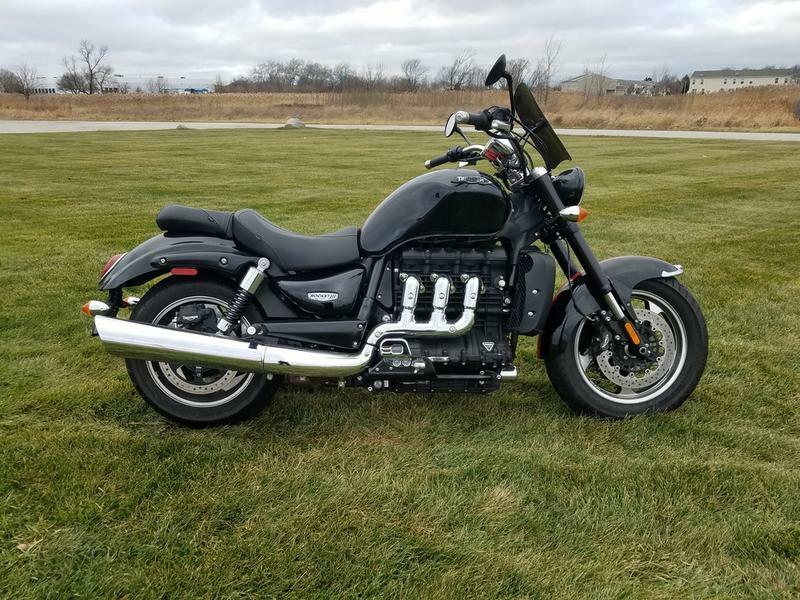 2016 Triumph Rocket III Roadster ABS  2016 Triumph Rocket III Roadster ABS, Black w/ Red Stripes with 4260 Miles avail