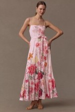 Anthropologie BHLDN Aubree Linen Maxi Dress Size XS