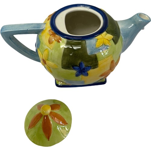 Oneida Kitchen Country Bouquet Collectible Mini Teapot Modern Floral New 5" X 7 - Picture 2 of 8