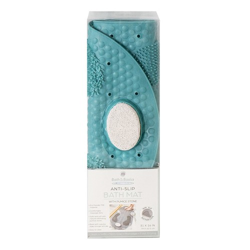 32"X16" Foot Scrubber Shower Mat with Antislip Suction Cups and Drain Holes - Picture 9 of 28